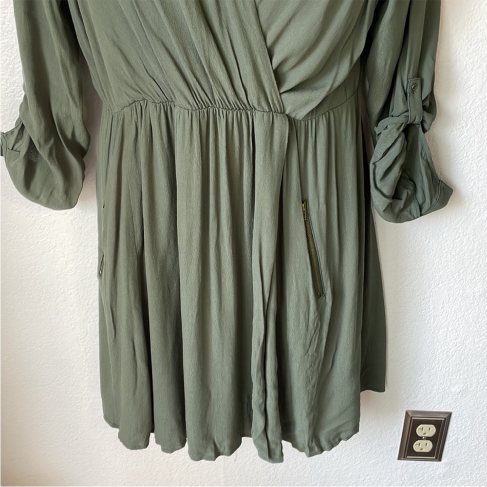 Anthropologie Olive Green Dress - Picture 3 of 6